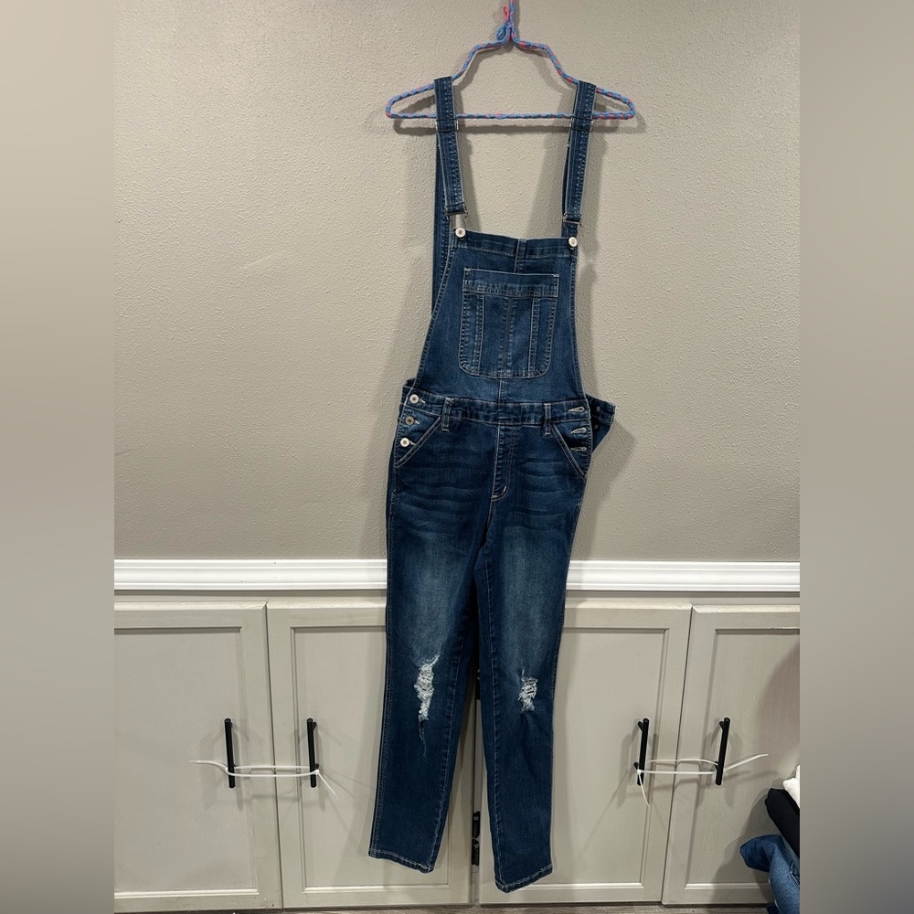 Kancan Denim Overalls Ankle Skinny - Picture 4 of 7